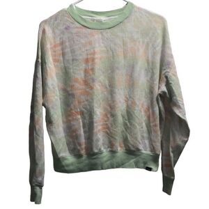 Women’s PINK VICTORIA'S SECRET Mesh Pastel Tie-Dye Crewneck Sweatshirt Sz.M